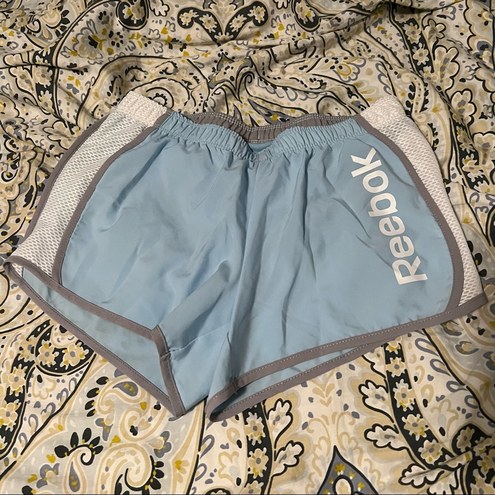 Reebok blue running shorts